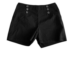One5One Women's High Rise Shorts-Size Large-Black